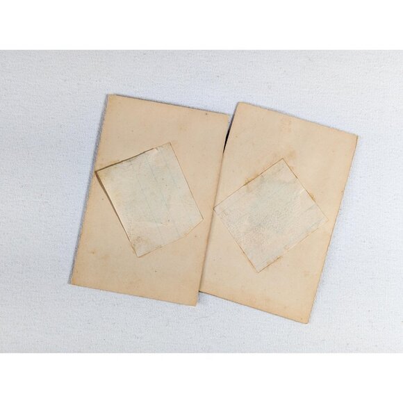 Set of 2 Gem Tintypes, Victorian photo of young woman, miniature photography for - Picture 6 of 8